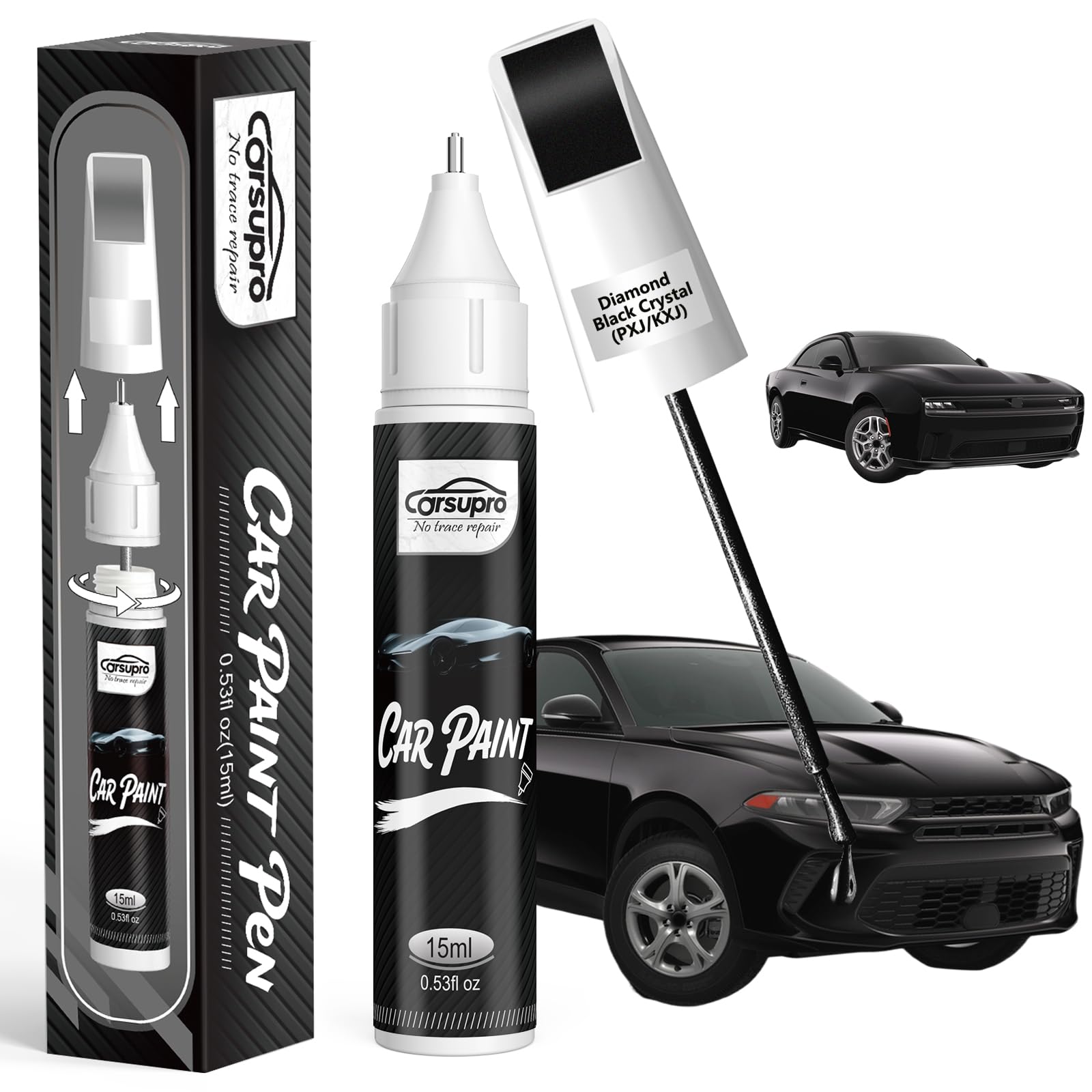 Amazon.com: Diamond Black Crystal(PXJ/KXJ) for Dodge Touch Up